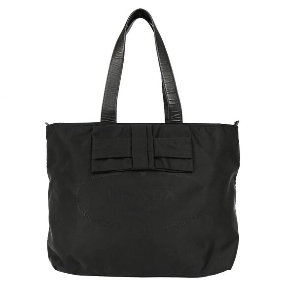 Prada Black Nylon Tote Handbag 1BG068/25 115572 - Picture 1 of 8